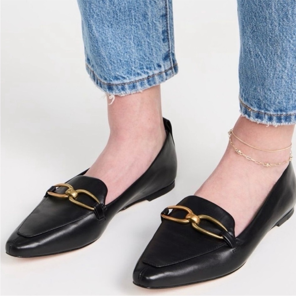 Veronica Beard Champlain Loafer Black Leather - Size 8.5